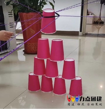 團(tuán)隊(duì)合作小游戲:紙杯建塔